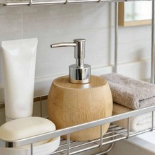 Bamboo Hand Soap Dispenser Dish Soap Pump Bottle for Travel Farmhouse Office