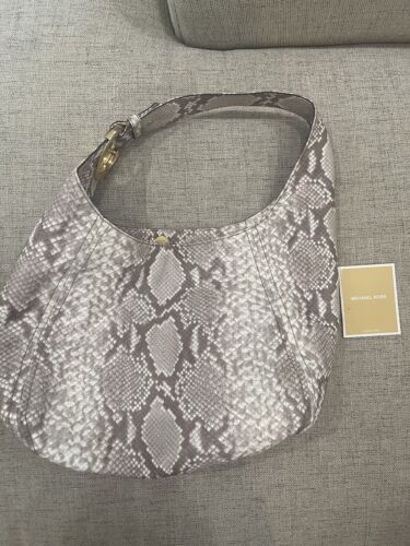 Large Michael Kors python handbag - Picture 5 of 9