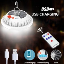 Solar Powered 120 LED String Light Garden Yard Lamp USB Charging Outdoor Lantern