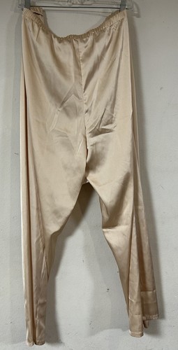 MUK LUKS Women's Sleepwear Woven Satin Notch Collar Gold P1X Top, P2X Bottom** - Picture 7 of 7