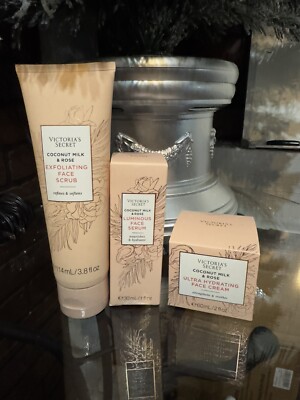 Victoria's Secret Coconut Milk & Rose Luminous Bundle 3 Pc Set New