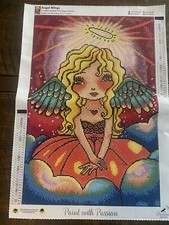 Dreamer Designs - Angel Wings Diamond Art 15.7 X 23.6 Completed Ready To Frame