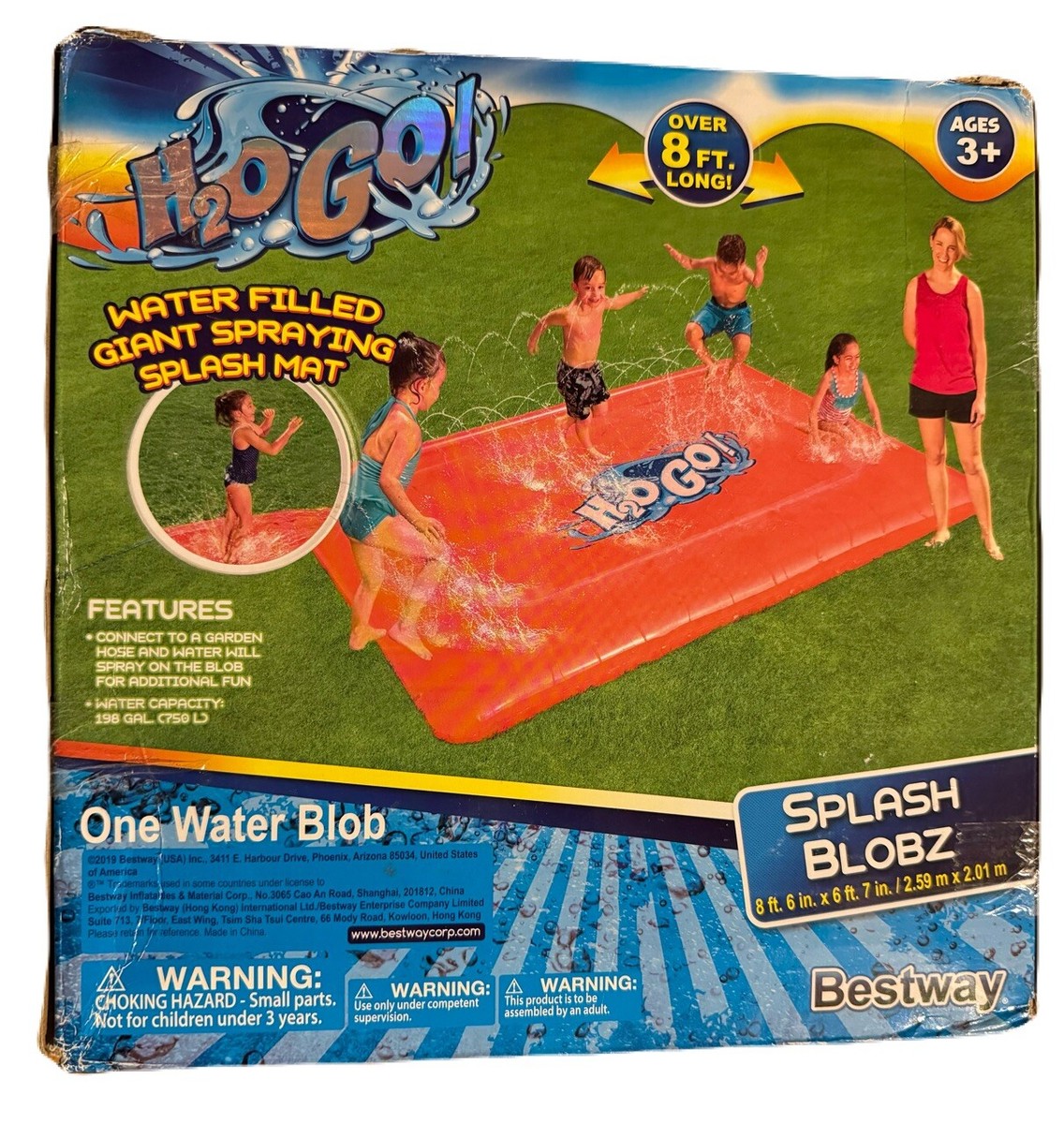 Free!TM Clear Blue Splash Water 4セット Amazon.com: Stone Owl Outdoors Splash Unlimited Double