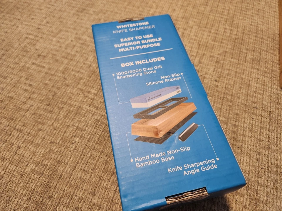NEW Sharp Pebble 1000/6000 Grit Premium Whetstone Knife Sharpening Stone - Image 2 of 4