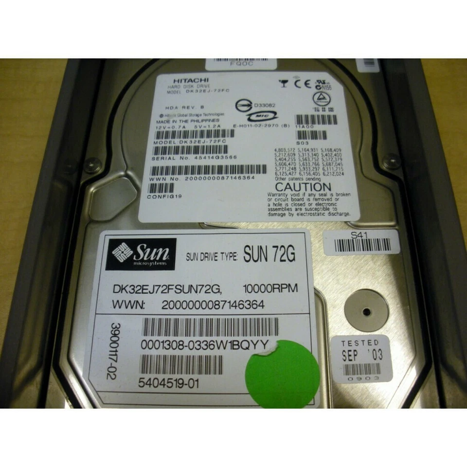 Sun 540-4519 Hard Drive 73GB 10K FC-AL w/T3 Bracket - Image 3 of 3