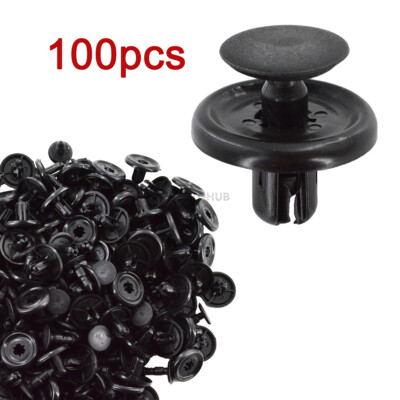 100pcs 7mm Fender Clips Retainer Fastener For Toyota Corolla Prius Matrix Solara