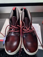 Clarks Mens X Desert Boots Style Tanner Mid - Ox Blood Lea UK 8,9,10,11,12 G