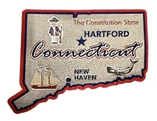 Connecticut The Constitution State Foil Fridge Magnet