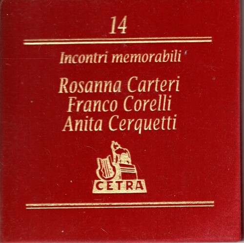 INCONTRI MEMORABILI - CETRA - VOL 14 - CARTERI - CORELLI - CERQUETTI - 第 1/2 張圖片
