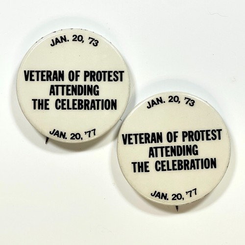 Vintage PinbacK Lot '73-77 Veterans of Protest AntiWar Movement Pin Button Lot