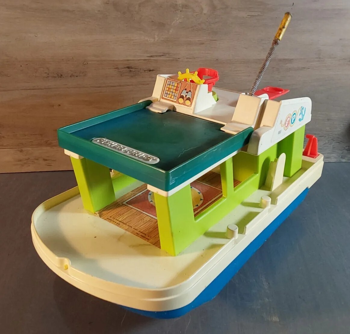 Vintage Fisher Price 985 Play Family Houseboat People and