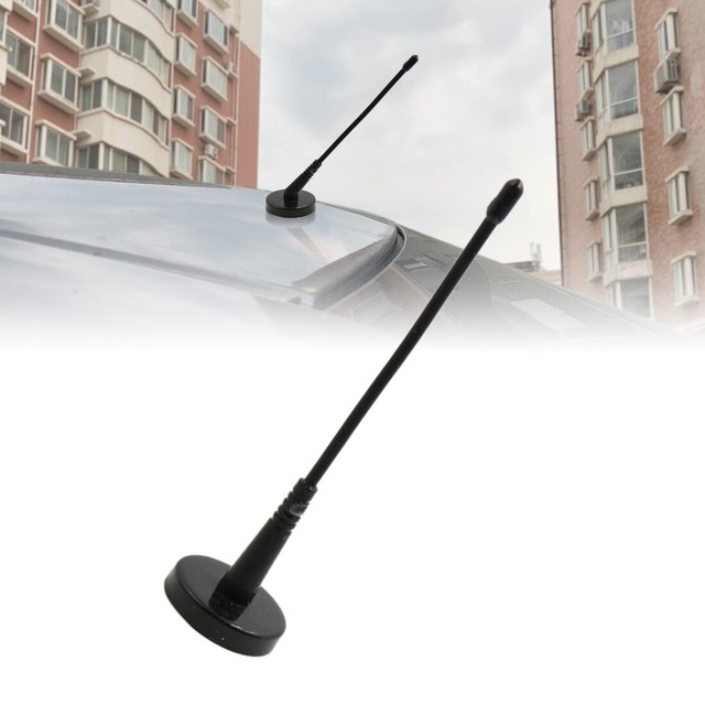 Black Universal Base Roof Mount Decorative Aerial Antenna for