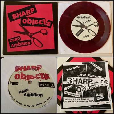 SHARP OBJECTS Zero Ambition 7  Red Vinyl-Swingin Utters U.S. Bombs The Briefs