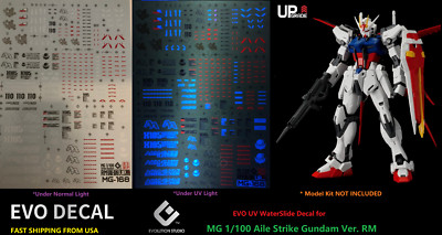 EVO UV Reflective Upgraded Ver. WaterSlide Decal - For MG 1/100 Aile Strike RM
