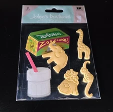 Jolee's Boutique ANIMAL CRACKERS Scrapbooking Stickers SPJB740 (2009) - RARE