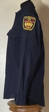 Button-Down LA Fire Department Work Shirt w/Patch Made in the USA-NEW-Size 40L