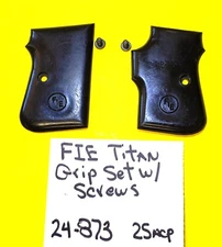 FIE Titan 25 ACP Tanfoglio GT27 Pistol Grip SMOOTH Black WITH SCREWS 24-873