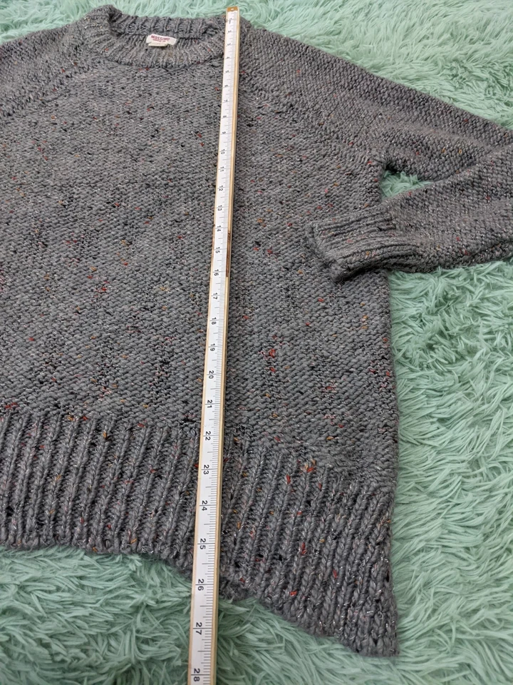 Suéter de punto para mujer MOSSIMO XS (0-2) otoño invierno gris liso manga larga Foto 3 de 4