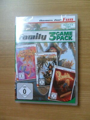 (PC) - GAMES FOR FUN: FAMILY - 3 GAME PACK - NEUWARE!