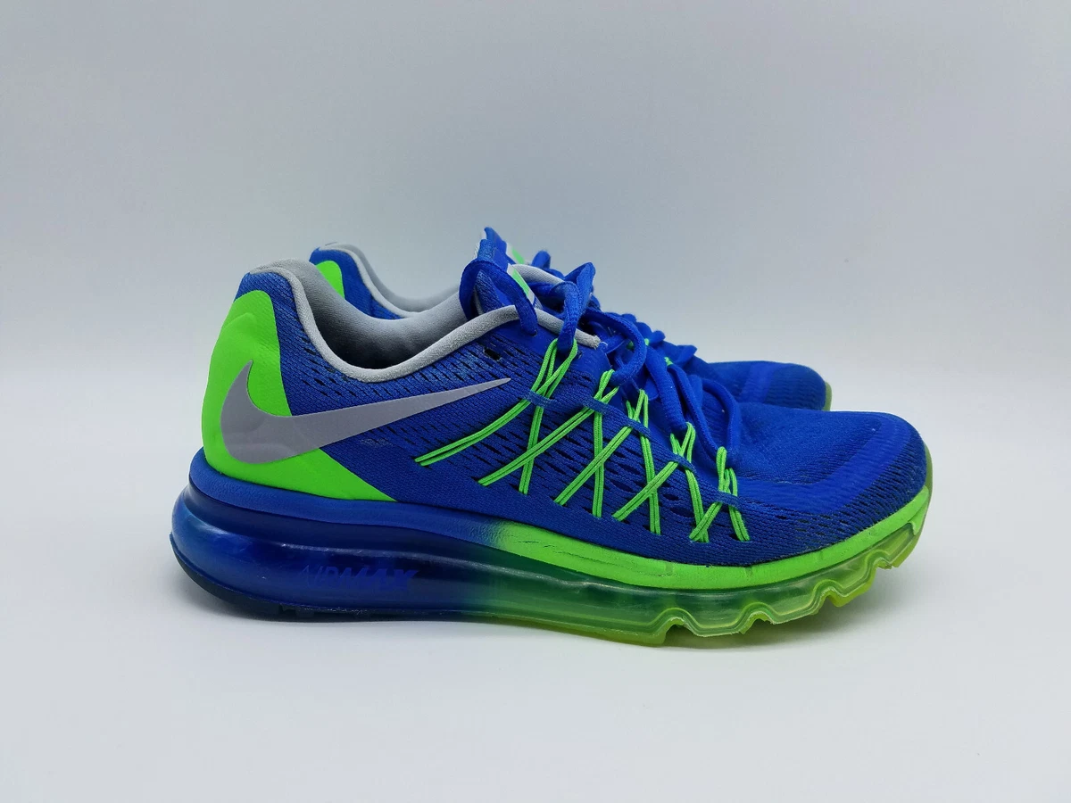 cantidad techo hambruna Nike Air Max 2015 Women&#039;s Size 7.5 Running Shoes Blue Green Nike ID  *See descr* | eBay