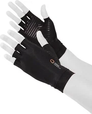Copper Compression - Copper Infused Arthritis Half Finger Gloves - Large/XL