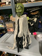 Vintage Hanging Mini Frankenstein- Paper Magic? - Plastic Head