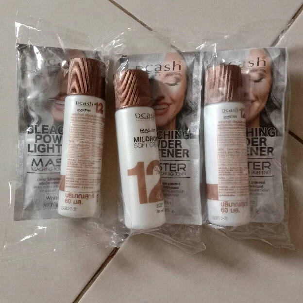 DCASH Master Tinte Blanqueador de Cabello Blanco Aclarador de Color Polvo Aclarador 2 Juegos Foto 4 de 4