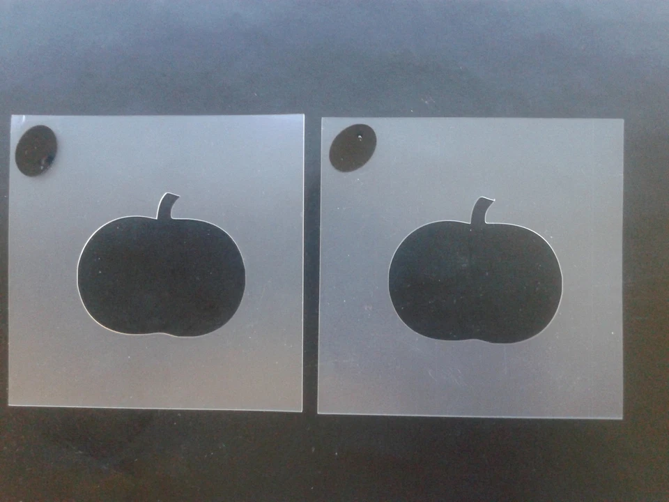 DAZZLE GLITTER TATTOOS 2 x Pumpkin face painting stencils Halloween Thanksgiving fundraising