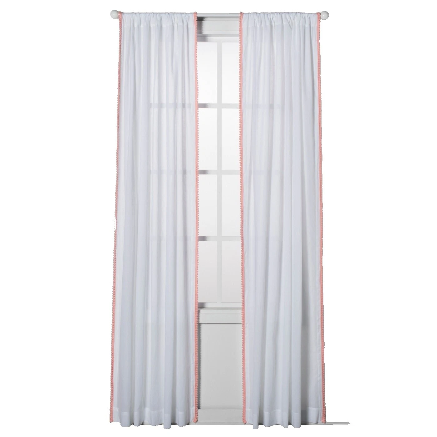 Patrón sólido Poliéster Novedad Ventana Cortinas