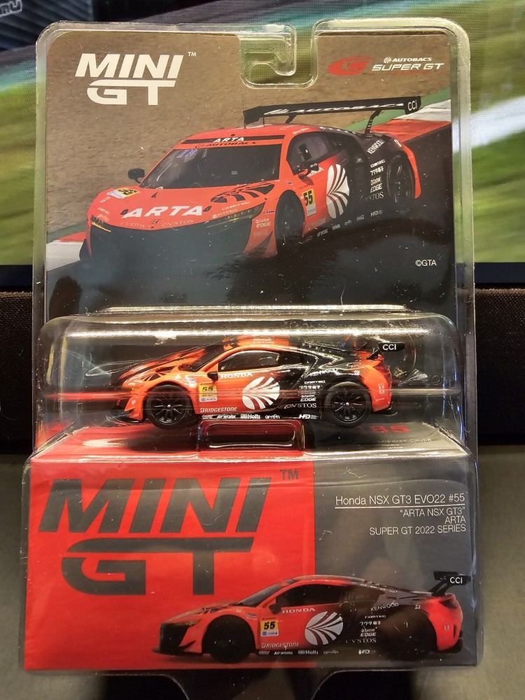 Mini GT 1/64 Honda NSX GT3 EVO22 #55 ARTA 2022 Super GT Series Diecast Car BNOC!