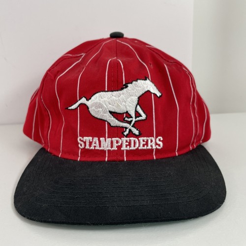 Vintage Calgary Stampeders Starter Snapback Hat Cap 80s 90s CFL See Photos Used