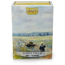 Poppy Field Art Card Sleeves 100 Count Classic Dragon Shield Gaming Protectors