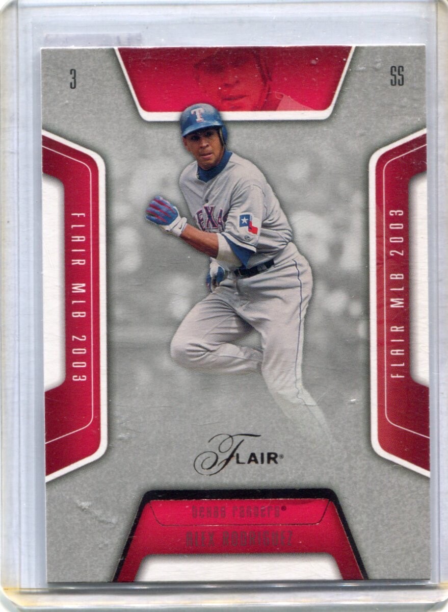 FILA 2003 Flair ALEX RODRIGUEZ Riga 1 Legacy #47 TEXAS RODRIGUEZ #d35 150