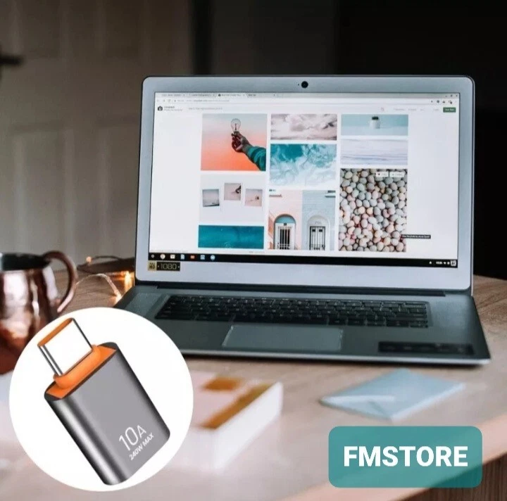 ADATTATORE OTG DA USB-A FEMMINA A USB-C MASCHIO CONVERTITORE UNIVERSALE B - Immagine 4 di 4