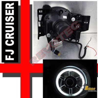 fj出品 Black G3 Halo Angel Eye Projector Headlights For 2007-2014