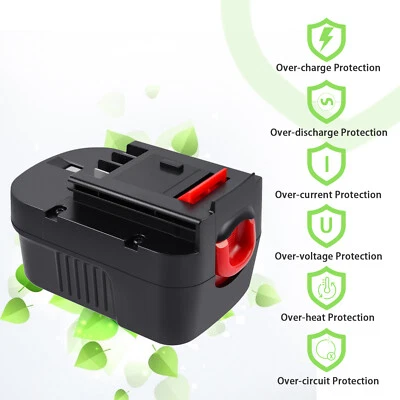 For Black Decker A14 A144 A14F B-8316 BD1444L BPT1048 HPB14 5.0AH 14.4V Battery