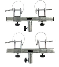 Two (2) Triangle or Square Truss Adapter Bracket Tripod Crank Light Stand Bar