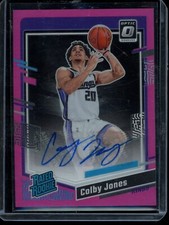 2023-24 OPTIC COLBY JONES PINK RC AUTO /25 #268