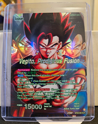 Son Goku & Vegeta // Vegito, Prodigious Fusion [Alternate Art] BT26-060 Dragon Ball Super Ultimate Advent card