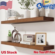 Rustic Floating Shelves for Wall, 36 Inch Floating Shelves Set of 2