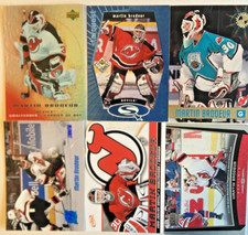 Martin Brodeur lot of 6 hockey cards. 1 insert & 2  Mcdonalds