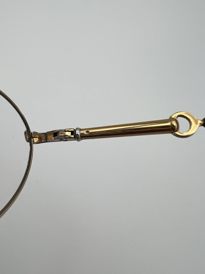 Anteojos Gucci vintage color dorado detalles plateados - marcos de metal Italia (tiene RX) Foto 4 de 4