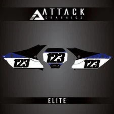 Attack Graphics Elite Number Plate Backgrounds For Yamaha YZ450F 2023