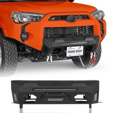 Stubby Steel Front Bumper Winch Plate D-Rings Toyota 4Runner 2014-2024 Excl L NS