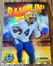 2022 Bowman Chrome University Ramblin' Man John Emery RC LSU #RM-7