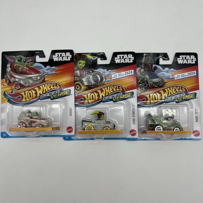 Hot Wheels Racer Verse 2024 Lot x3  Star Wars Boba Fett, Hera Syndulla & Grogu