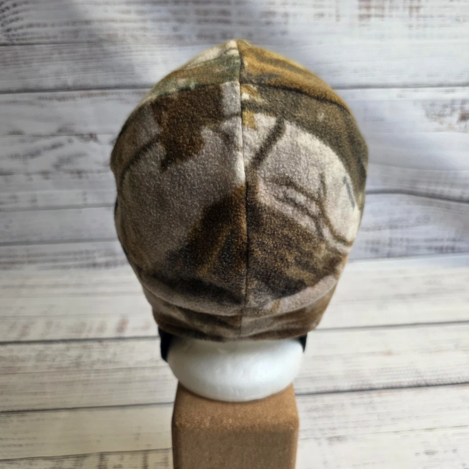 Gorro e máscara facial de lã camuflagem marrom Carhartt caminhada esqui caça boné 2 em 1 - Imagem 3 de 4