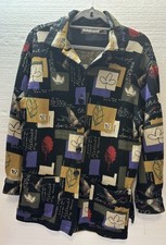 Vintage Supply & Demand Artsy Button Up Knit Cardigan Made In USA Women’s Size M