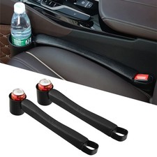 Car Seat Gap Filler Pad PU Leather Console Side Pocket Organizer with One Cup...