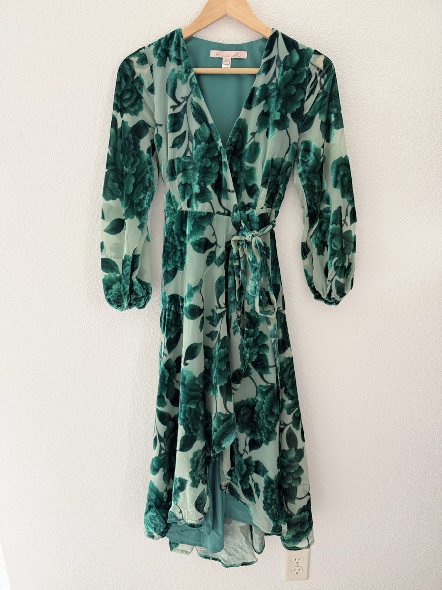 Anthropologie Hutch Wrap Midi Dress XS Green Floral Velvet Sheer Sleeves | eBay Anthropologie Hutch Wrap Midi Dress XS Green Floral Velvet Sheer Sleeves | eBay